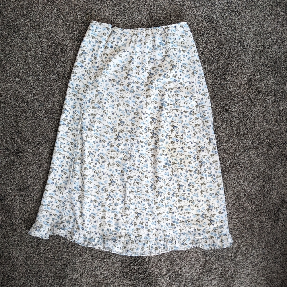 NWT Abercrombie Midi Skirt Floral S - Picture 6 of 7